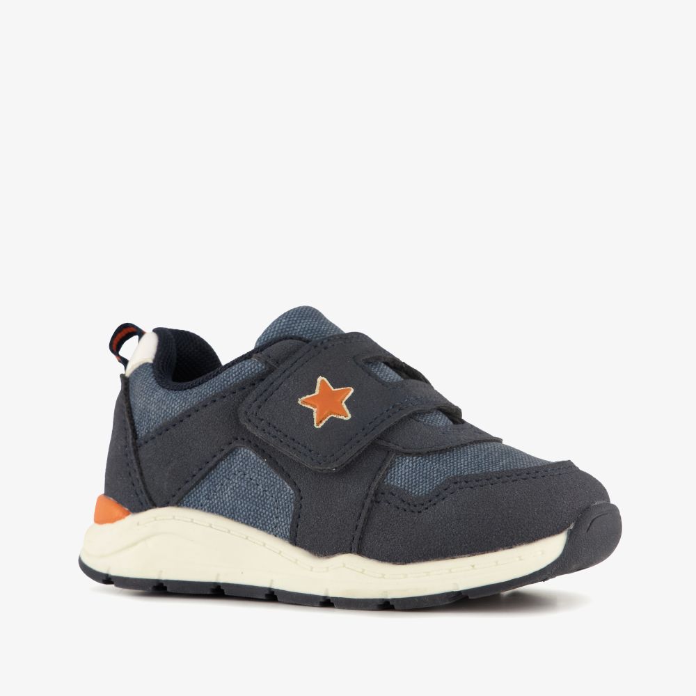 Blue Box kinder sneakers blauw oranje
