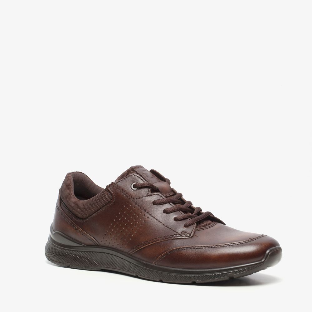 ECCO Irving leren heren veterschoenen bruin