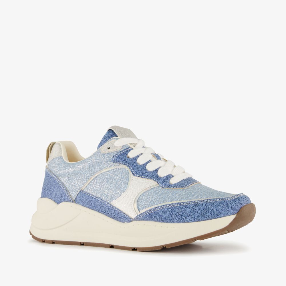 Natuform dames sneakers denim blauw