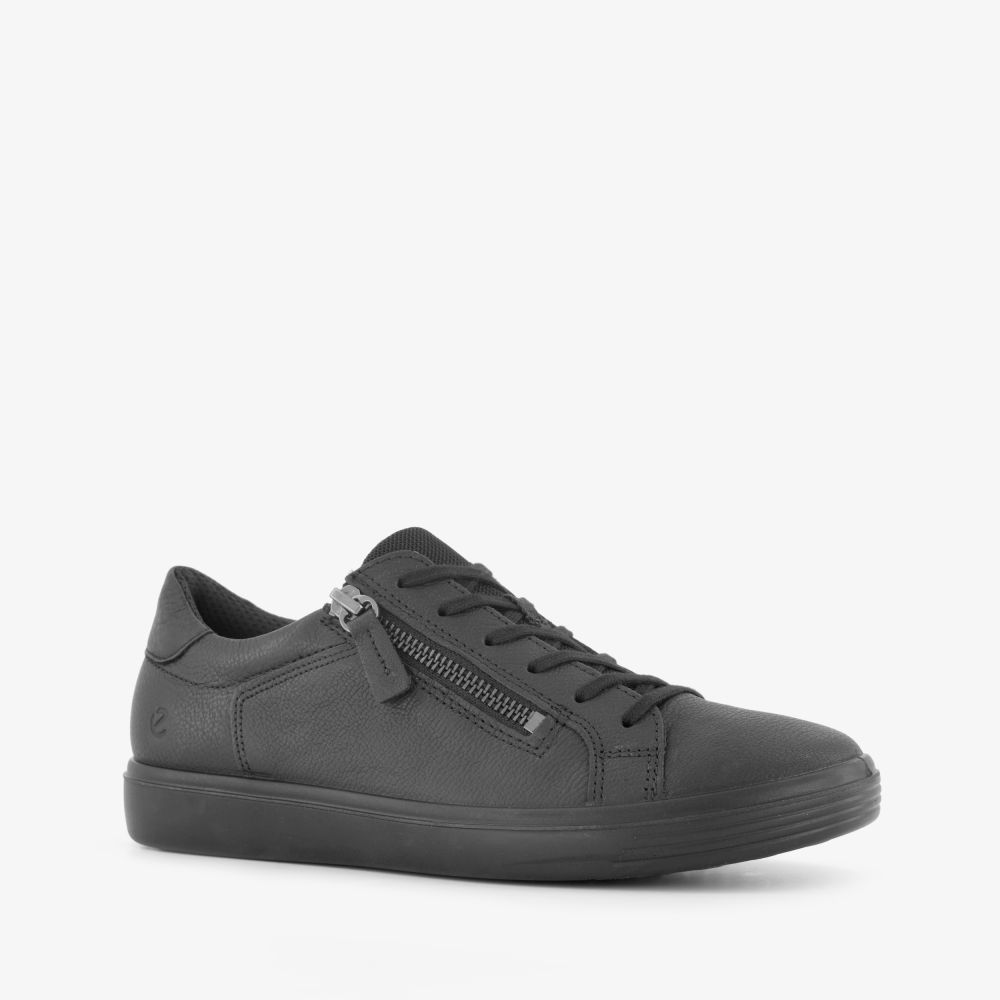 ECCO Classic leren dames sneakers zwart