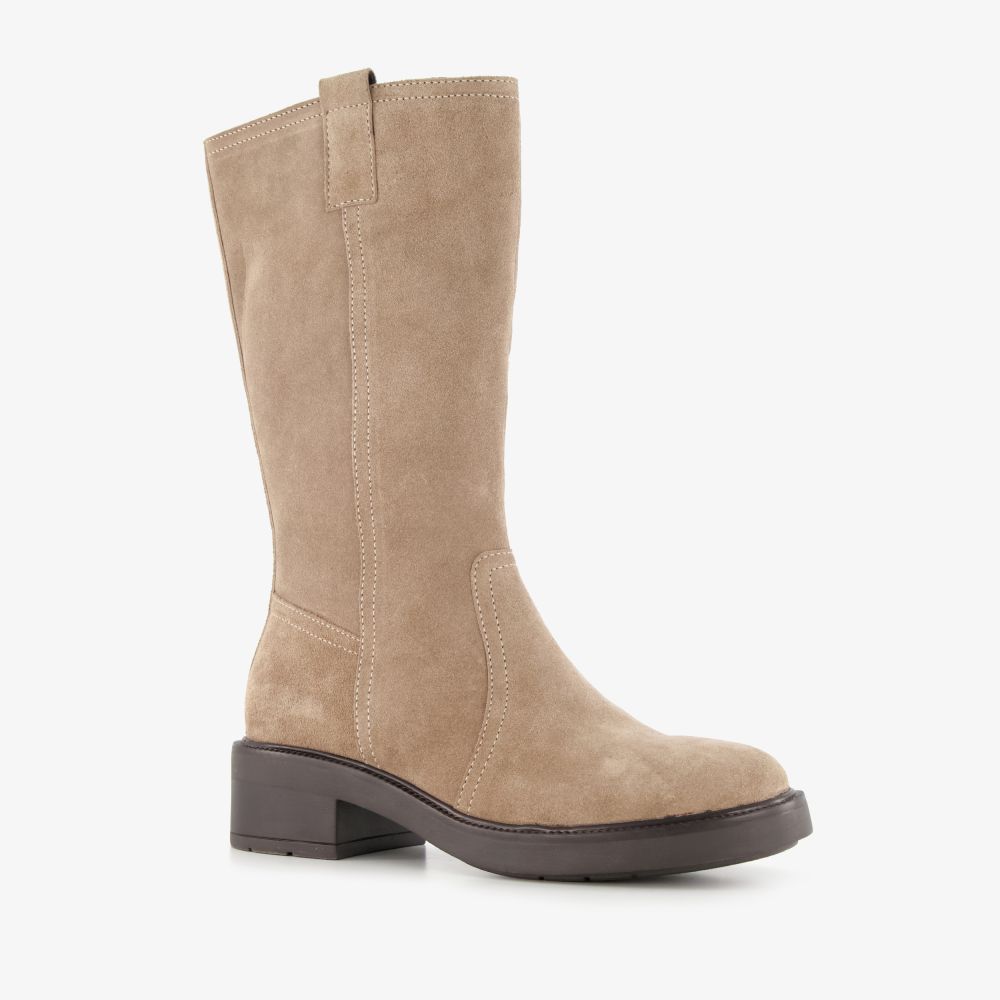 Harper suède dames laarzen beige