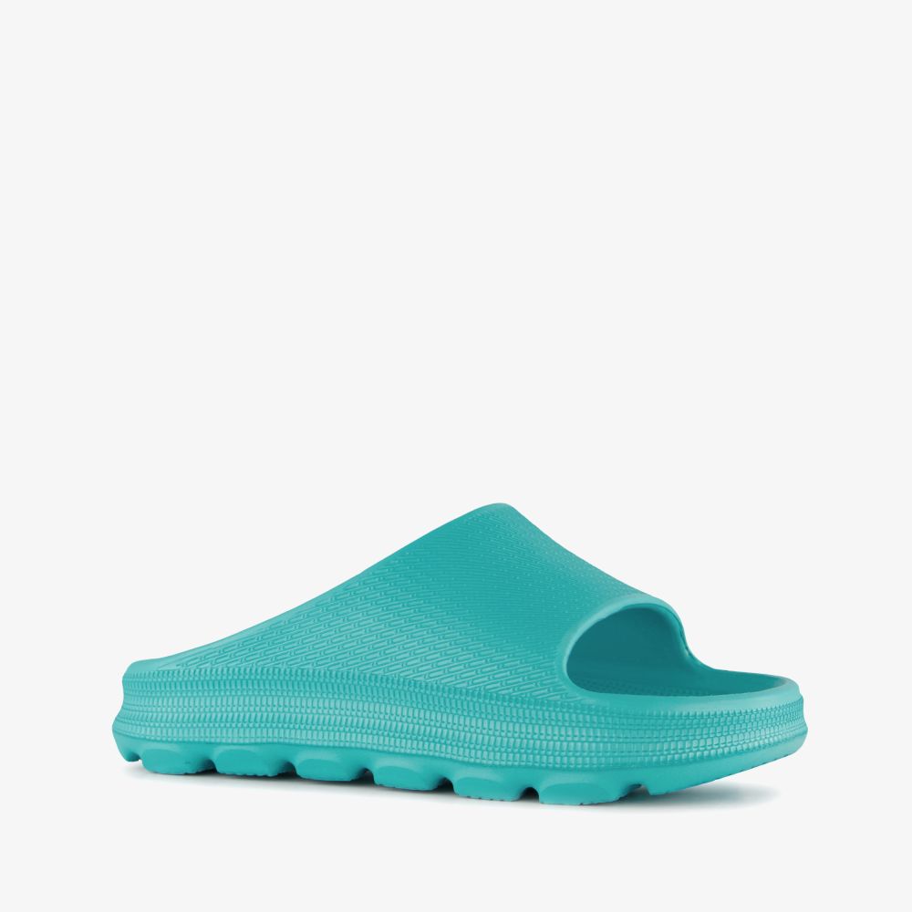 Scapino Dames badslippers aqua blauw