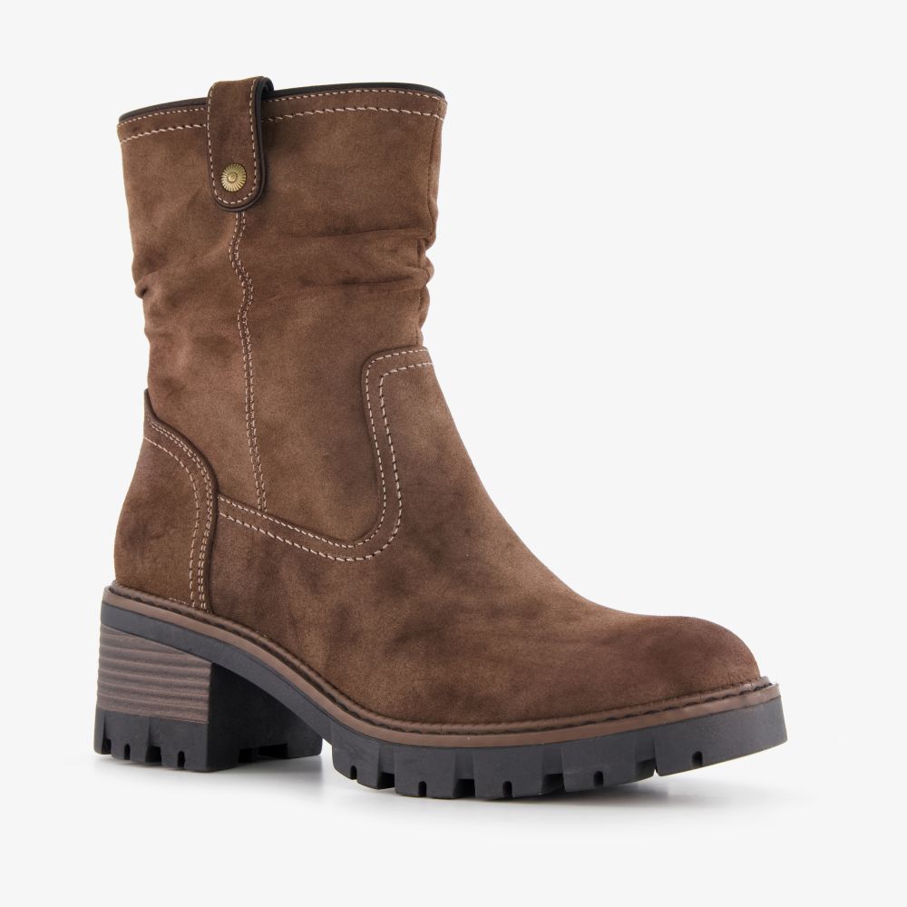 Blue Box dames boots met hak bruin