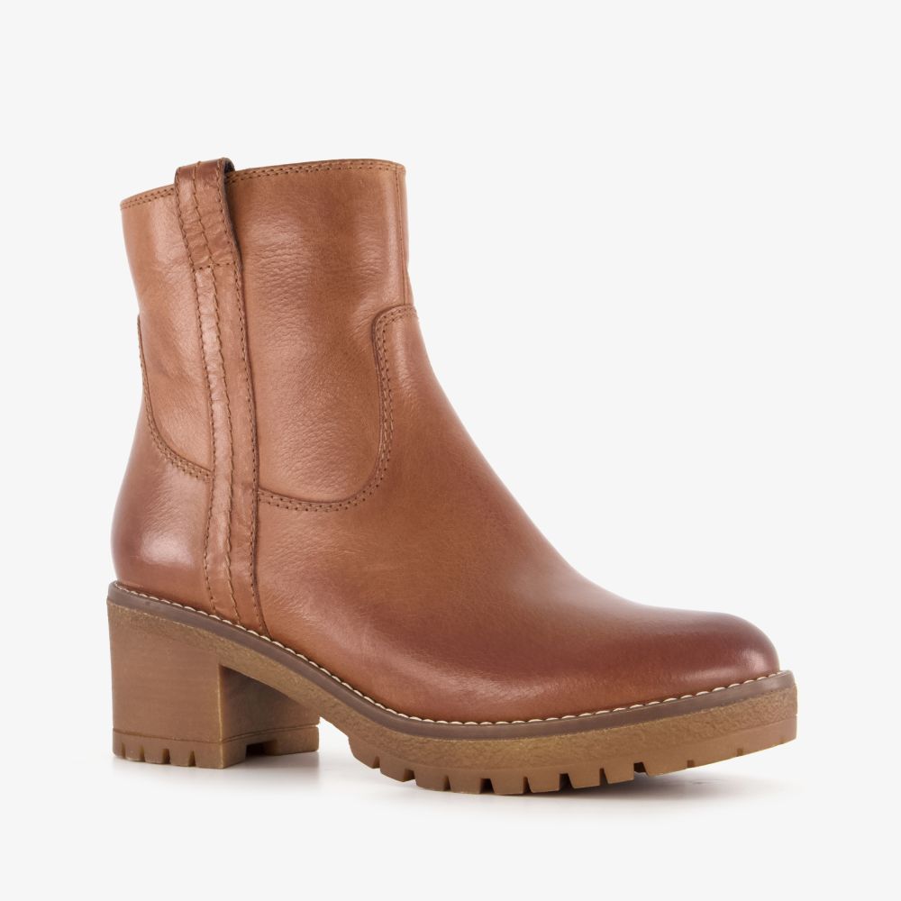Harper leren dames boots cognac