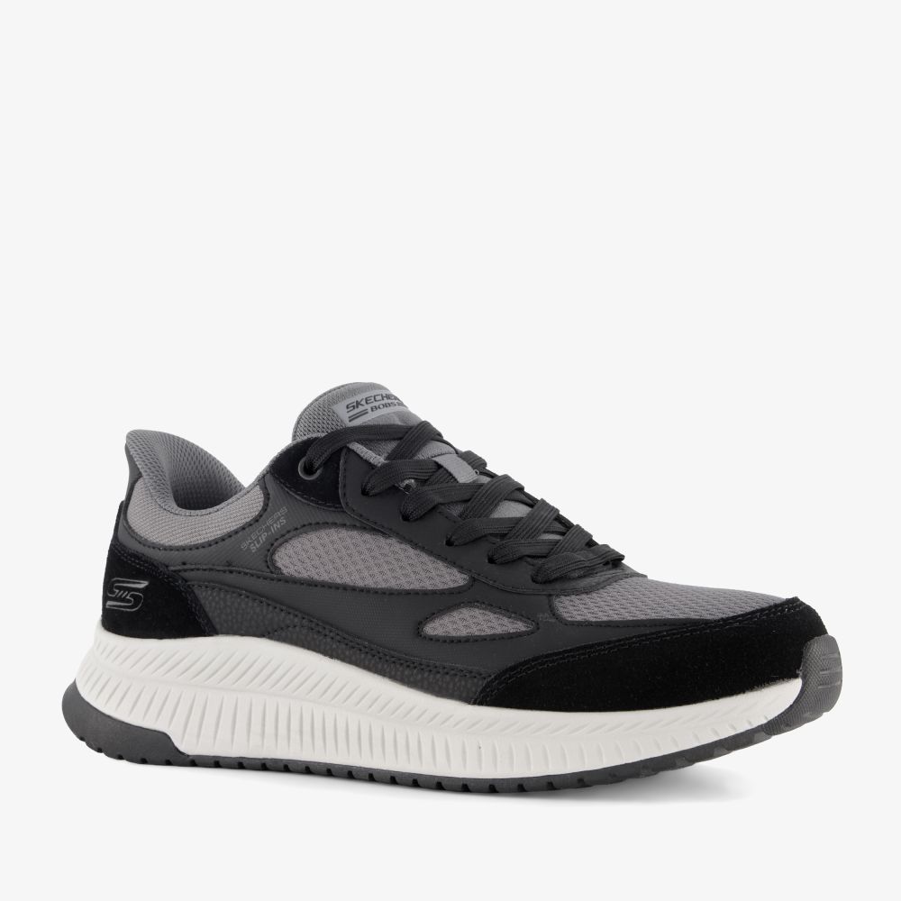 Skechers Slip-ins: BOBS Squad 4 heren sneakers zwart