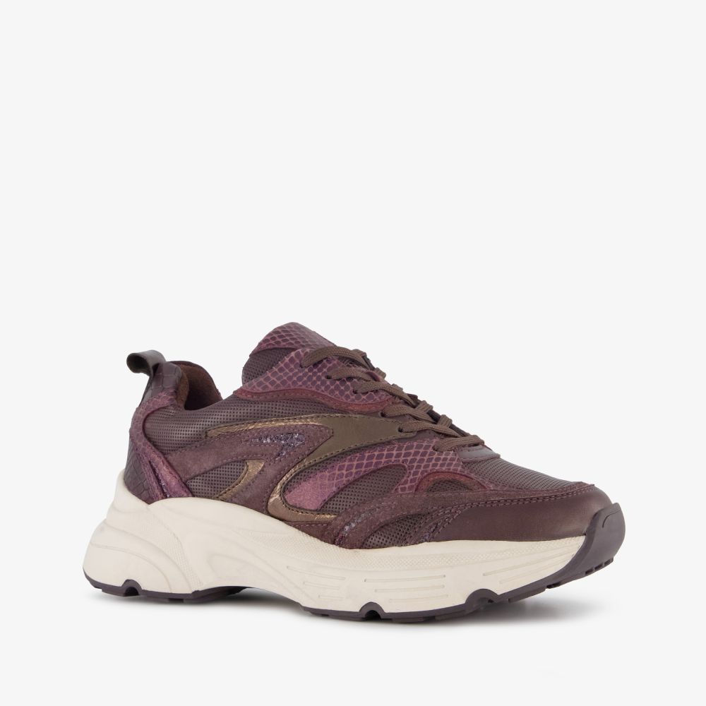 Harper dames sneakers bordeaux rood