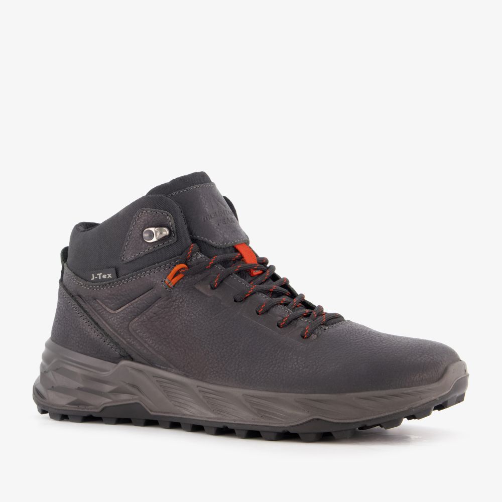 Mountain Peak leren heren wandelschoenen cat. B zwart
