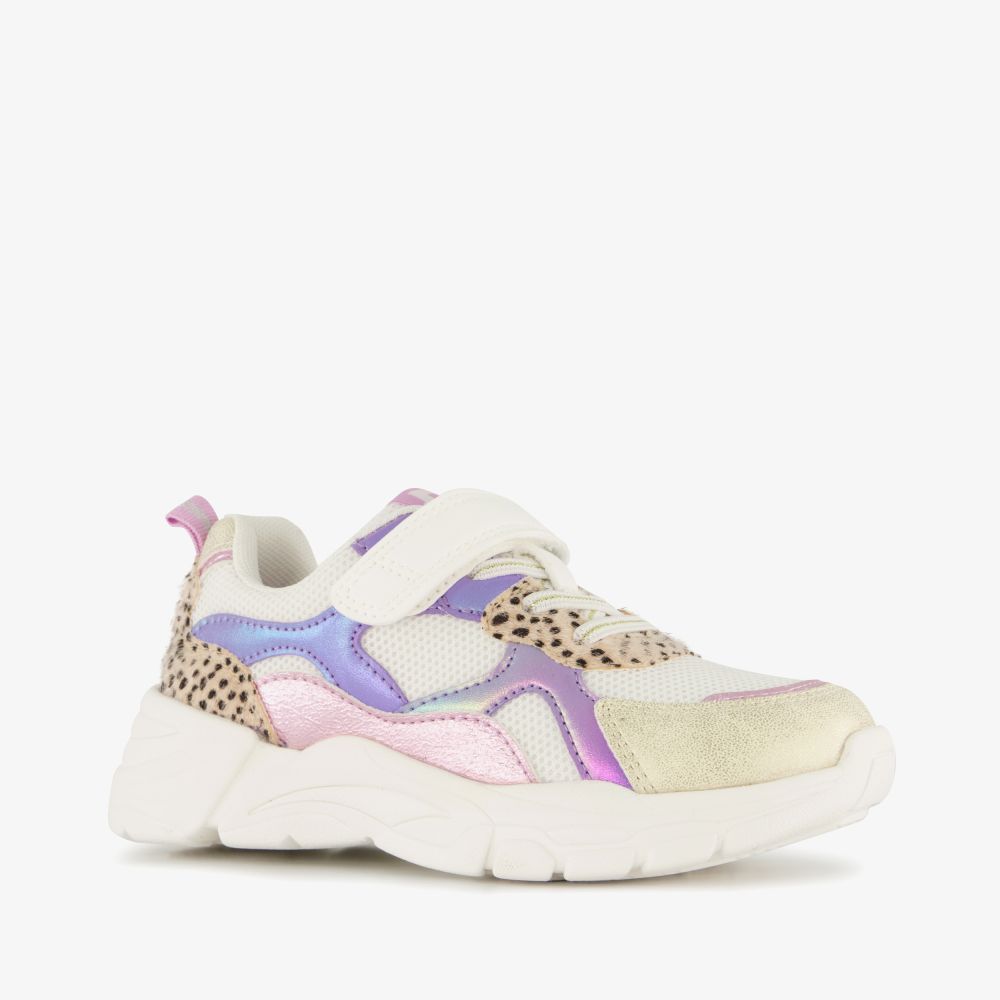 Blue Box meisjes dad sneakers wit pastel