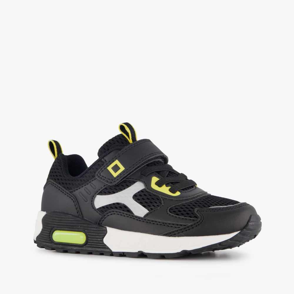 Blue Box jongens sneakers met airzool zwart geel
