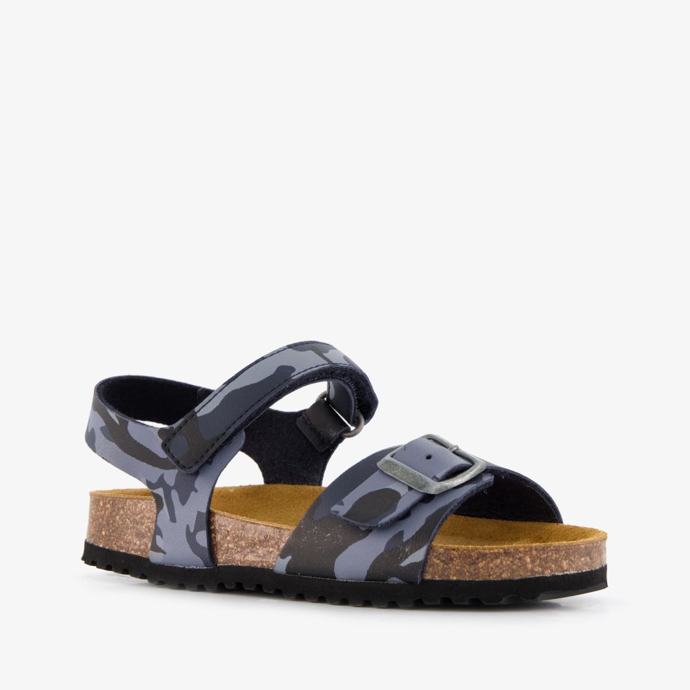 Hush Puppies kinder bio sandalen camouflage blauw