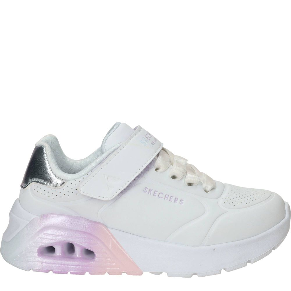 Skechers Uno Lite 2.0 Vivid Metallic Sneakers Meisjes Wit