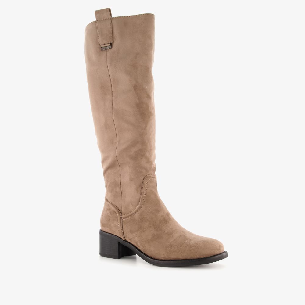 Mexx XX by Mexx hoge dames laarzen met hak taupe
