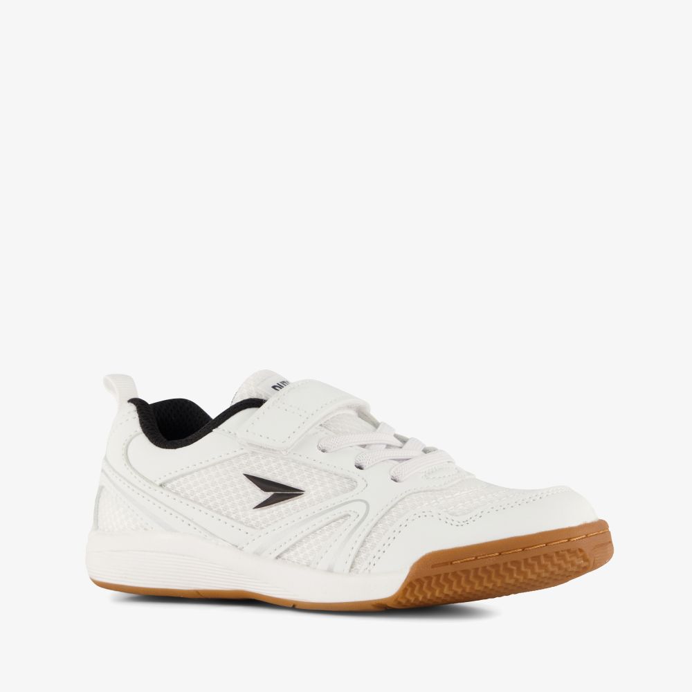 Dutchy Rebound kinder zaalschoenen IC wit